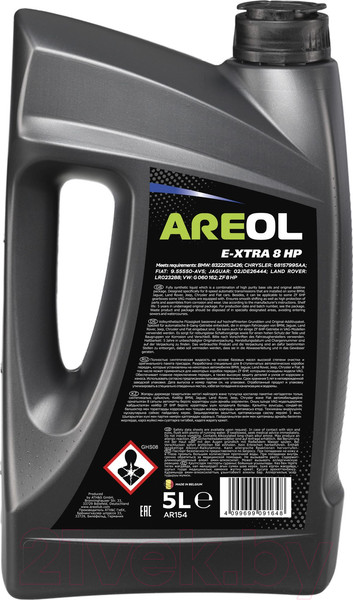 Изображение товара Трансмиссионное масло Areol E-Xtra 8 HP / AR154 (5л, зеленый)