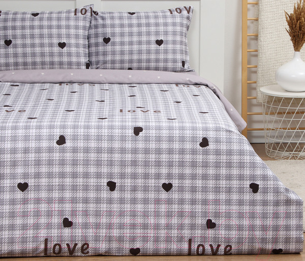 Изображение товара Комплект постельного белья Love Life Клетка 2сп / 10283989