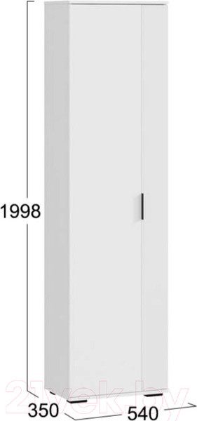 Изображение товара Шкаф ТриЯ Эвита Тип 1 (белый ясень)