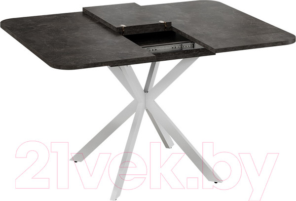 Изображение товара Обеденный стол ТриЯ Лиссабон тип 1 (белый муар/ателье темный)