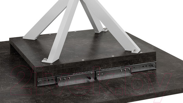 Изображение товара Обеденный стол ТриЯ Лиссабон тип 1 (белый муар/ателье темный)