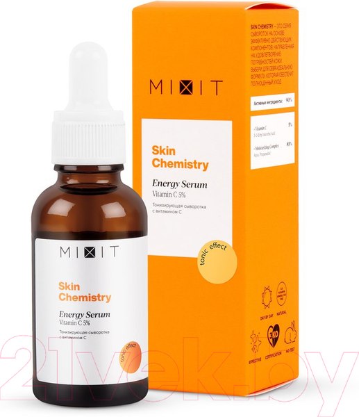 Изображение товара Сыворотка для лица MIXIT Chemistry С витамином С тонизирующая (30мл)