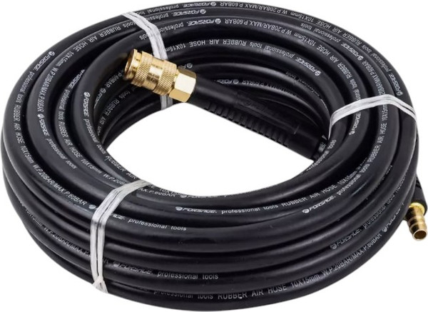 Изображение товара Шланг для компрессора Forsage Резиновый воздушный армированный с фитингами F-AHC-10/H (58661)