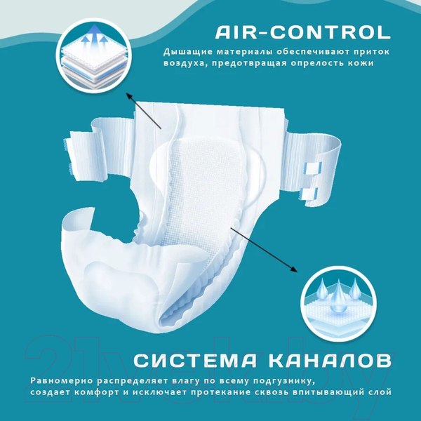 Изображение товара Подгузники для взрослых Reva Care Normal M (30шт)