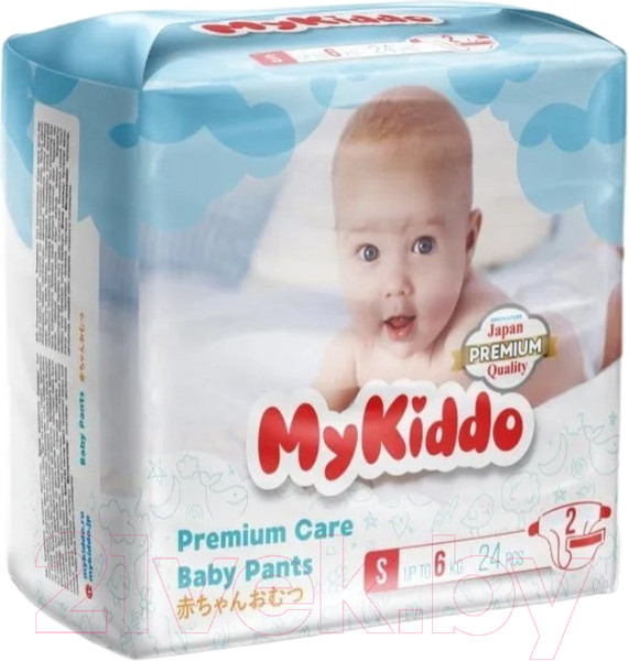 Изображение товара Подгузники детские MyKiddo Premium S до 6кг (24шт)