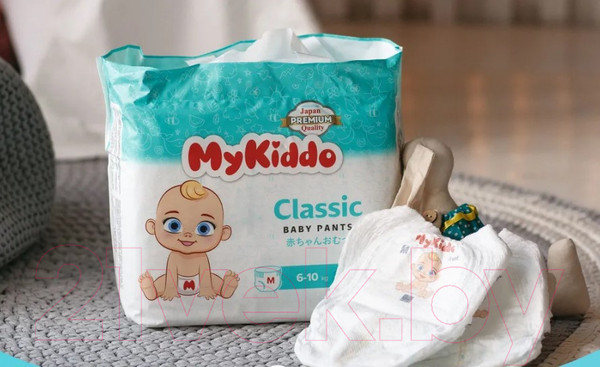 Изображение товара Подгузники-трусики детские MyKiddo Classic L 9-14кг (36шт)