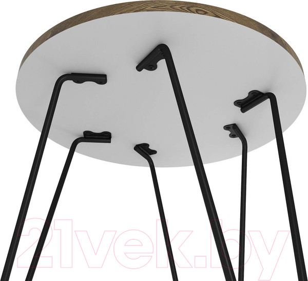 Изображение товара Журнальный столик Sheffilton SHT-CT79 (светлый орех/черный муар)