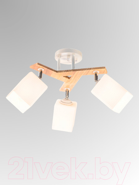 Изображение товара Спот Aitin-Pro НПБ 02-3x60-101 / N5291/3 (белый/дерево)