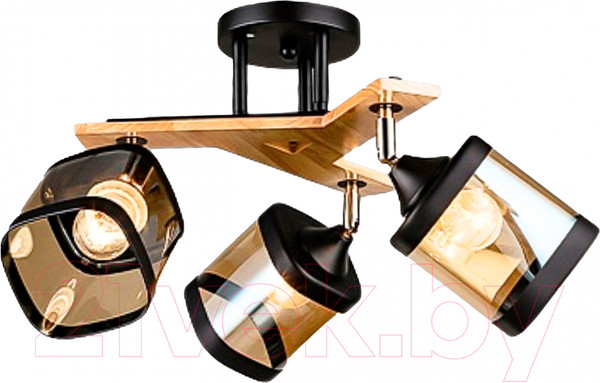 Изображение товара Спот Aitin-Pro НПБ 02-3x60-101 / N5292/3 (черный/дерево)