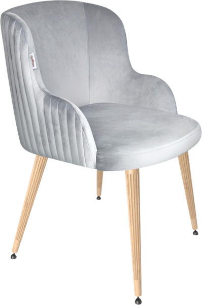 Изображение товара Стул Sheffilton SHT-ST39/S95-WH-1 (серое облако/прозрачный лак/черный муар)