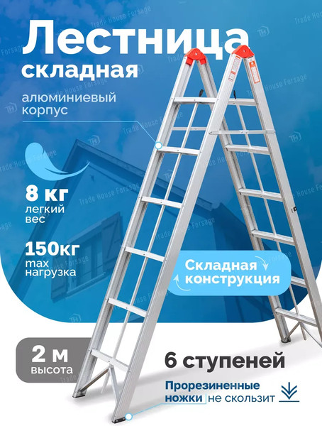 Изображение товара Лестница-стремянка Forsage F-TL603-6