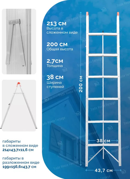 Изображение товара Лестница-стремянка Forsage F-TL603-6