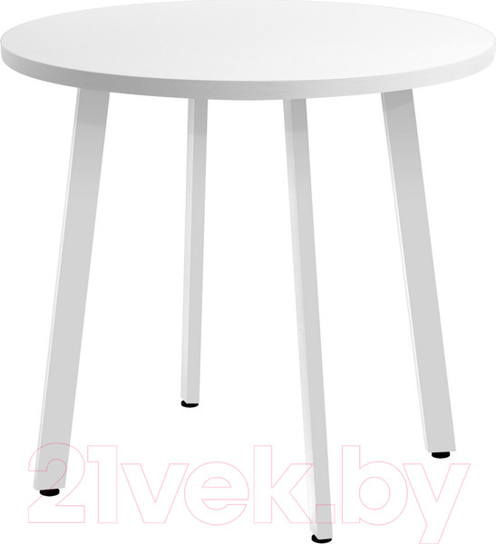 Изображение товара Обеденный стол Millwood Шанхай D90 (белый/металл белый)