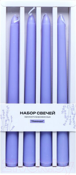 Изображение товара Набор свечей Home Line Лаванда / GL-LP (4шт)