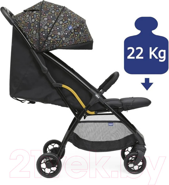 Изображение товара Детская прогулочная коляска Chicco Glee Playful (Black)
