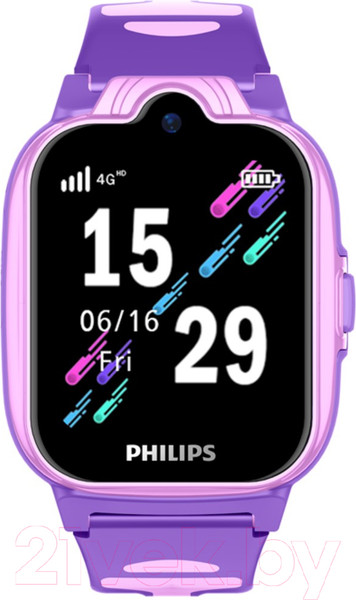 Изображение товара Умные часы детские Philips W6610 / CTW6610PK/00 (розовый)