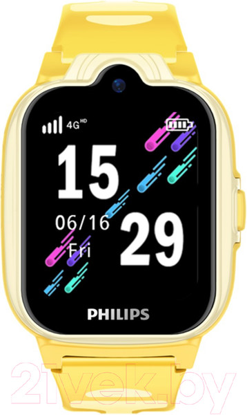 Изображение товара Умные часы детские Philips W6610 / CTW6610YL/00 (желтый)