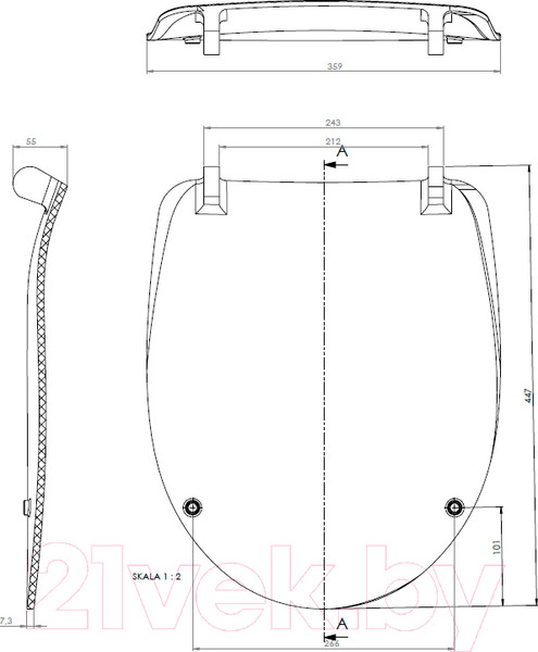 Изображение товара Сиденье для унитаза Cersanit Delfi S-DS-DELFI-S-DL-t