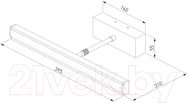Изображение товара Подсветка для картин и зеркал Elektrostandard Cooper Neo MRL LED 7W 1003 IP20 (хром)
