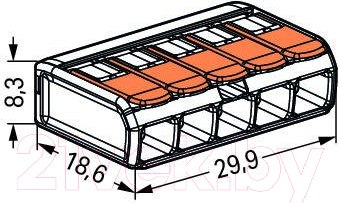 Изображение товара Клемма Wago 221-415 67513