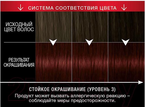 Изображение товара Крем-краска для волос Сьёсс Salonplex Permanent Coloration 4-2 (красное дерево)