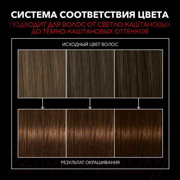 Изображение товара Крем-краска для волос Сьёсс Salonplex Permanent Coloration 4-8 (каштановый шоколадный)