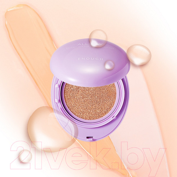 Изображение товара Кушон Enough Увлажняющий №13 All Day Dewey Water Full Cushion SPF 50+PA++++ (12г, cветло-бежевый)