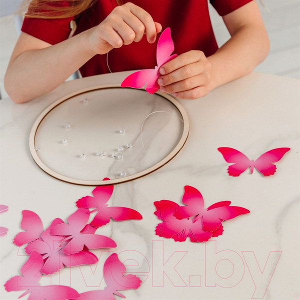 Изображение товара Набор для творчества Bumbaram Танец ветра Бабочки фиолетовые / Tom-2