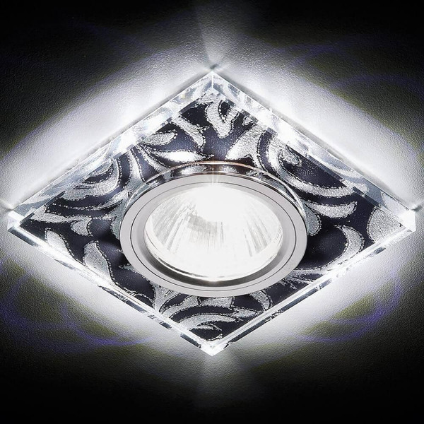 Изображение товара Точечный светильник Ambrella S234 BK/CH/WH (черный/серебристый)