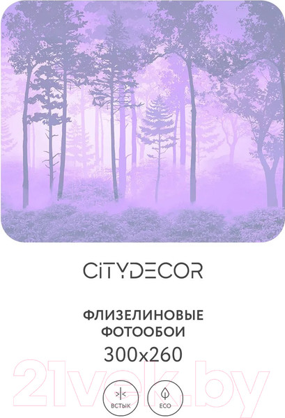 Изображение товара Фотообои листовые Citydecor Таинственный лес 13 (300x260см)