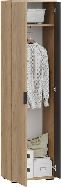 Изображение товара Секция в прихожую ТриЯ Эвита №1 (дуб крафт золотой/графит серый)