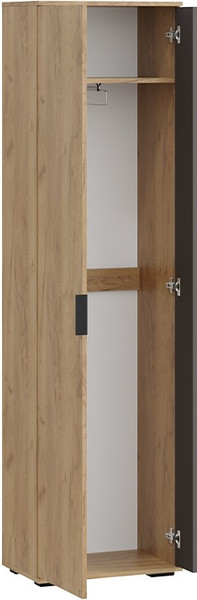 Изображение товара Секция в прихожую ТриЯ Эвита №1 (дуб крафт золотой/графит серый)