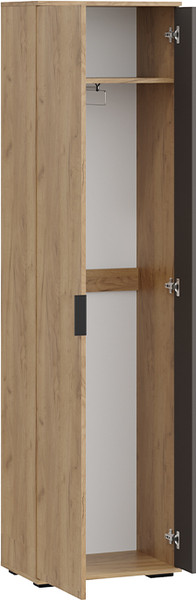 Изображение товара Секция в прихожую ТриЯ Эвита №2 (дуб крафт золотой/графит серый)