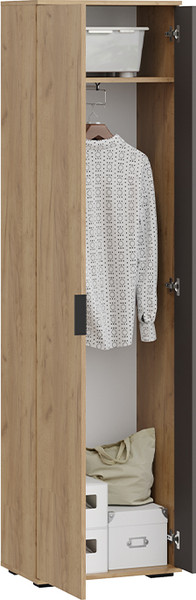 Изображение товара Секция в прихожую ТриЯ Эвита №2 (дуб крафт золотой/графит серый)