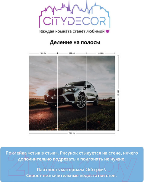 Изображение товара Фотообои листовые Citydecor Транспорт 150 (300x260см)