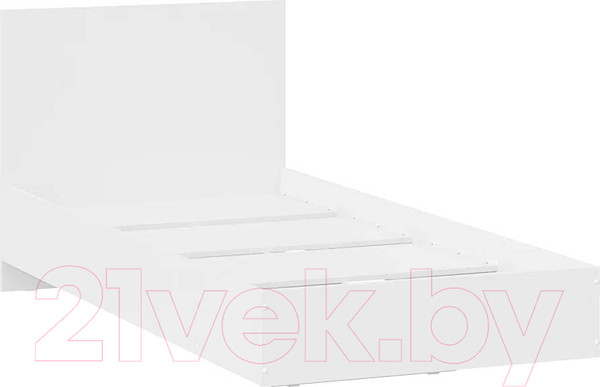 Изображение товара Односпальная кровать ТриЯ Марли комбинированная Тип 2 90x200 (белый)