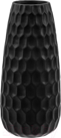 Изображение товара Ваза Elan Gallery Соты / 350138 (черный матовый)