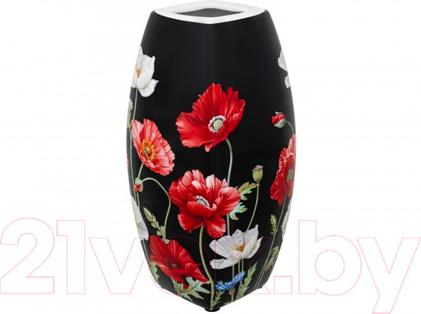 Изображение товара Ваза Elan Gallery Маки на черном / 420577