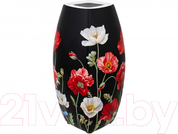 Изображение товара Ваза Elan Gallery Маки на черном / 420577