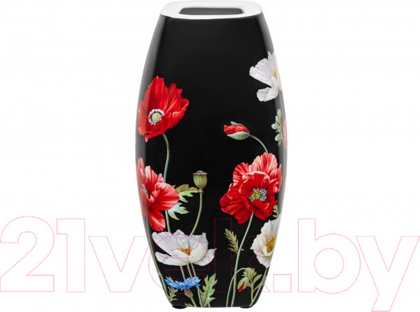 Изображение товара Ваза Elan Gallery Маки на черном / 420577