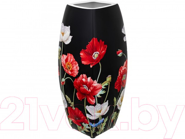 Изображение товара Ваза Elan Gallery Маки на черном / 420595