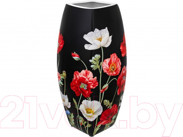 Изображение товара Ваза Elan Gallery Маки на черном / 420595