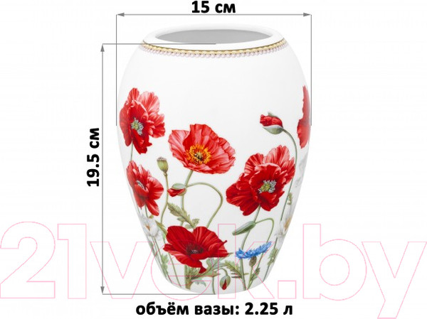 Изображение товара Ваза Elan Gallery Маки / 420602