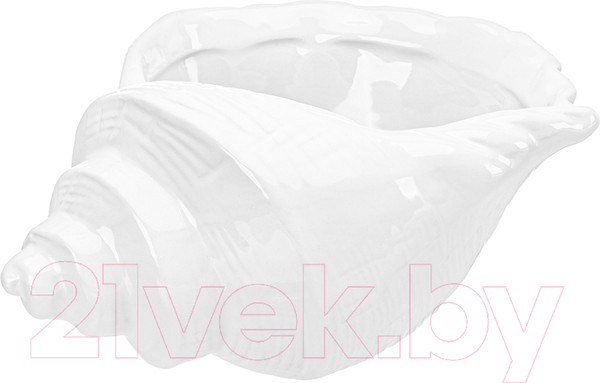 Изображение товара Конфетница Elan Gallery Ракушка / 350132 (белый)