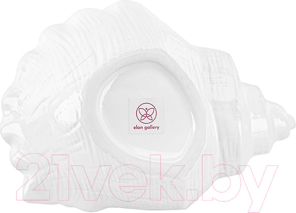 Изображение товара Конфетница Elan Gallery Ракушка / 350132 (белый)