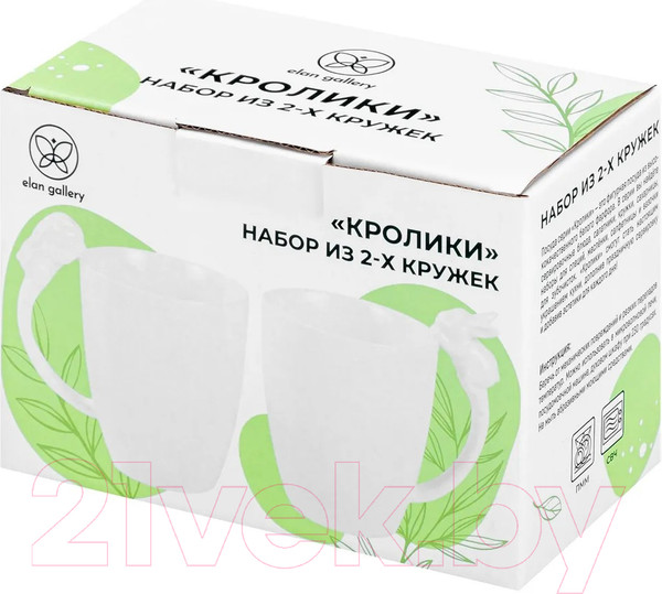 Изображение товара Набор кружек Elan Gallery Кролики / 950329