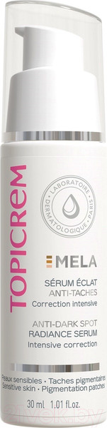 Изображение товара Сыворотка для лица Topicrem Mela Сияние против пигментных пятен (30мл)