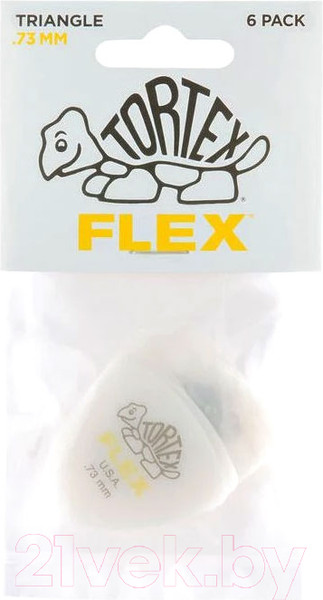 Изображение товара Набор медиаторов Dunlop Manufacturing 456P.73 Tortex Flex