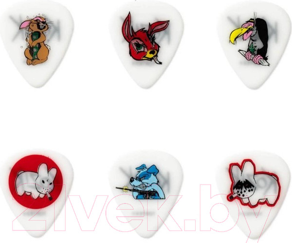 Изображение товара Набор медиаторов Dunlop Manufacturing BL109P073 Frank Kozik