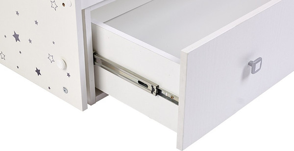 Изображение товара Детская кроватка Фея 750 Звездное сияние / 0002551.9.18 (белый)